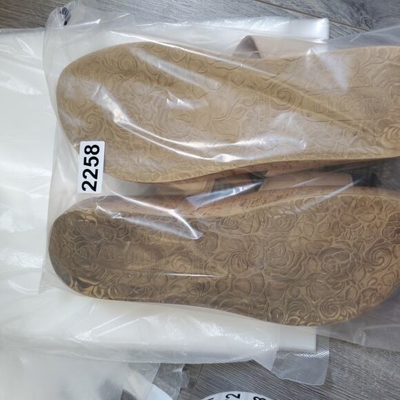 Alegria Sandals Wedge 41 Adjustable Slide Leather Summer Comfort Casual - Picture 8 of 8